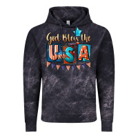 Cloud Black God bless the USA 4th of july Vintage Hoodie - CowGirlArtShop
