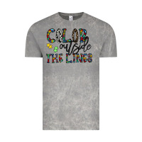 Cloud Rock color outside the lines Vintage Tee - CowhideDigitalArt