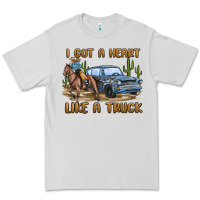 Dove Grey i got a heart like a truck Premium Tee - MaliasSmallBusiness