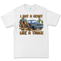 White i got a heart like a truck Premium Tee - MaliasSmallBusiness