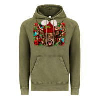 Vintage Olive highland cow christmas Vintage Hoodie - JahusDesignShop