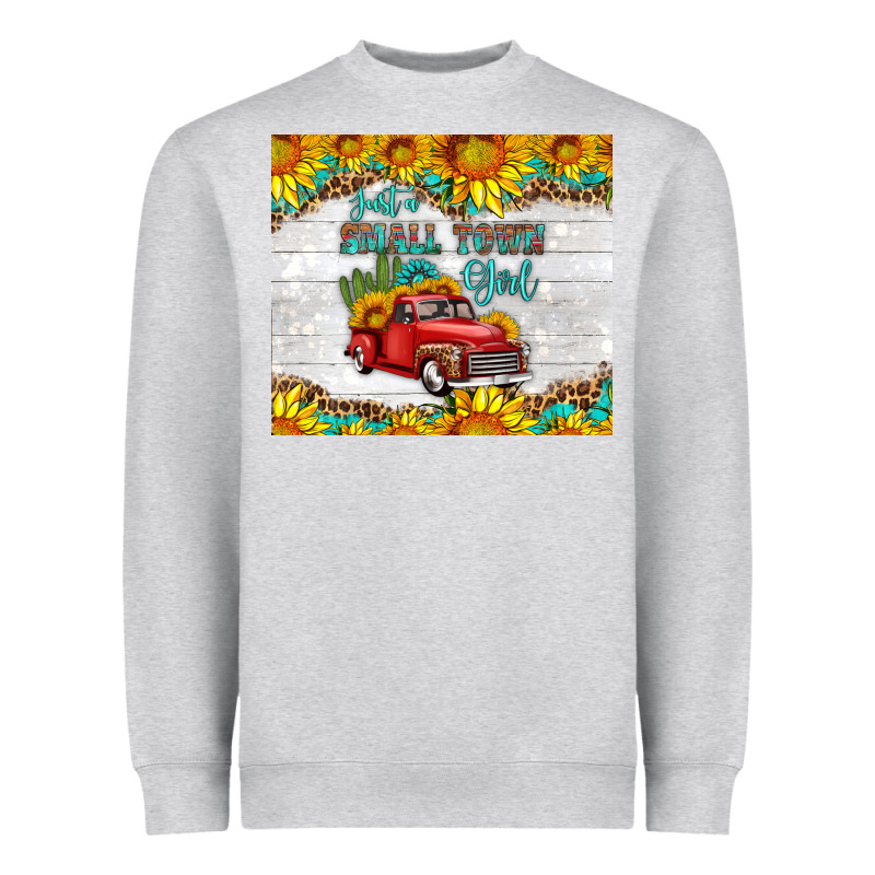 Just A Small Town Girl With Car Heavyweight Sweatshirt by HRA Design Shop | Teevron