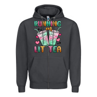 Smoke running on lit tea Zipper Hoodie - MaliasSmallBusiness