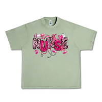 Oil Green breast cancer nurse Urban Heavy Tee - JahusDesignShop