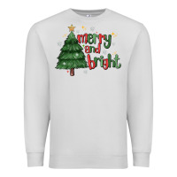 Dove Grey Merry And Bright Premium Sweatshirt - MaliasSmallBusiness