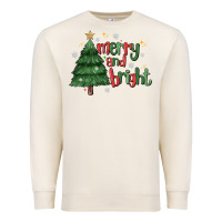 Sandshell Merry And Bright Premium Sweatshirt - MaliasSmallBusiness