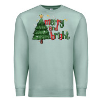 Seafoam Merry And Bright Premium Sweatshirt - MaliasSmallBusiness
