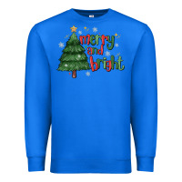 True Royal Merry And Bright Premium Sweatshirt - MaliasSmallBusiness