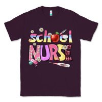 Plum school nurse Classic Tee - BundleAndBundleShop