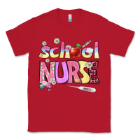 Red school nurse Classic Tee - BundleAndBundleShop