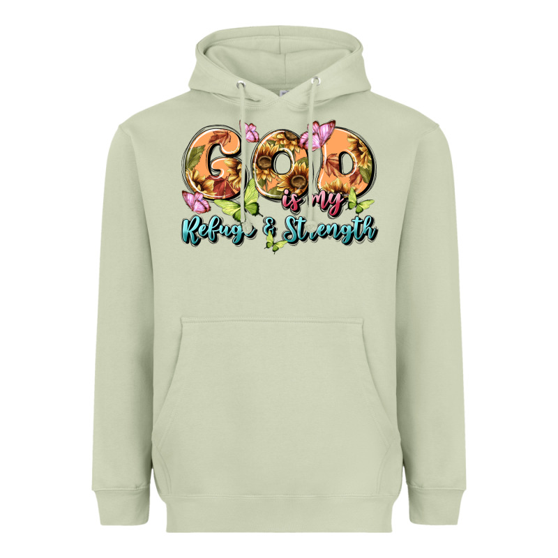 God Is My Refuge And Strength Heavyweight Hoodie by MaliasSmallBusiness | Teevron
