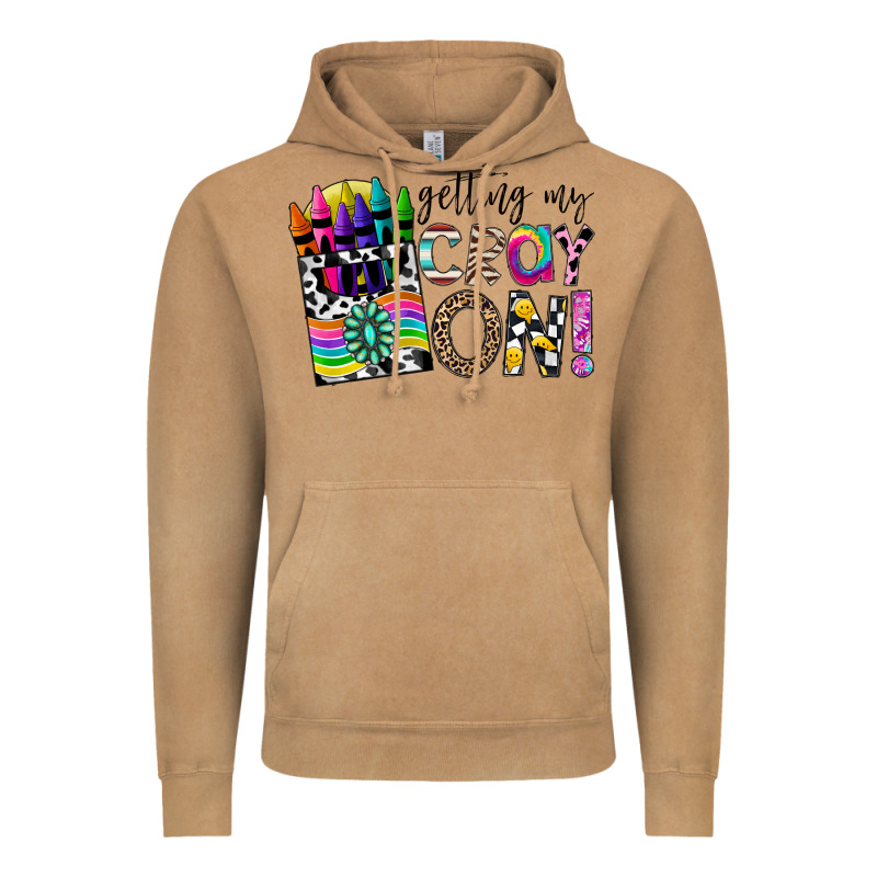 Getting My Cray On Vintage Hoodie by CowhideDigitalArt | Teevron