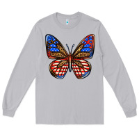 Moon Dust 4th of july butterfly Long Sleeve Tee - BundleAndBundleShop