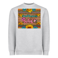 Heather Grey small business babe Heavyweight Sweatshirt - HRA Design Shop
