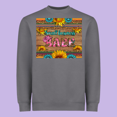 Small Business Babe Heavyweight Sweatshirt Designed By Hra Design Shop