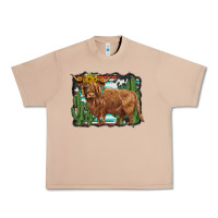 Burro western cactus highland cow Urban Heavy Tee - BarkalooDesign
