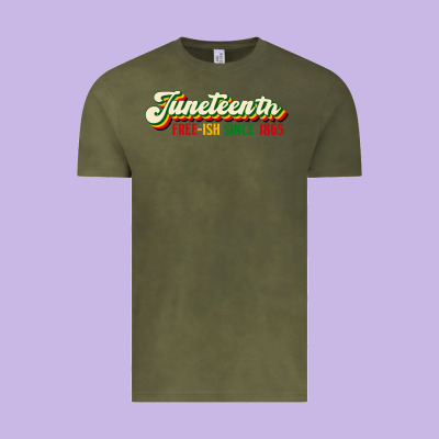 Juneteenth Free Ish Since 1865 Vintage Tee Designed By Hra Design Shop