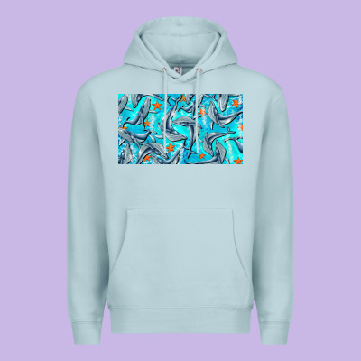 Humpback Whale  Cup Premium Hoodie Designed By Barkaloodesign