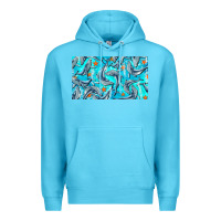 Ocean Blue humpback whale  cup Premium Hoodie - BarkalooDesign