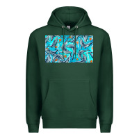 Sports Green humpback whale  cup Premium Hoodie - BarkalooDesign