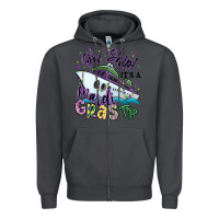 Smoke oh ship it's a mardi gras trip Zipper Hoodie - MaliasSmallBusiness