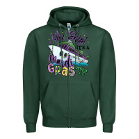 Sports Green oh ship it's a mardi gras trip Zipper Hoodie - MaliasSmallBusiness