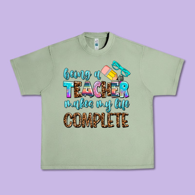 Being A Teacher Makes My Life Complate Urban Heavy Tee Designed By Adodesignshop