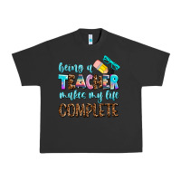 Pigment Black being a teacher makes my life complate Urban Heavy Tee - AdoDesignShop