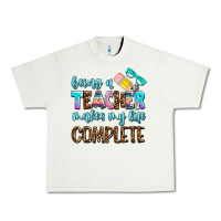 Pistachio being a teacher makes my life complate Urban Heavy Tee - AdoDesignShop