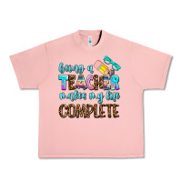 Salmon being a teacher makes my life complate Urban Heavy Tee - AdoDesignShop