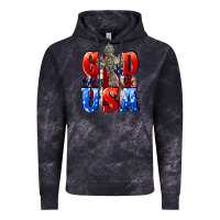 Cloud Black God bless the USA  4th of july Vintage Hoodie - CowGirlArtShop