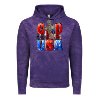 Cloud Purple God bless the USA  4th of july Vintage Hoodie - CowGirlArtShop