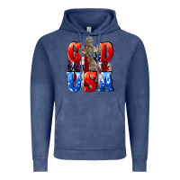 Vintage Denim God bless the USA  4th of july Vintage Hoodie - CowGirlArtShop