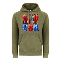 Vintage Olive God bless the USA  4th of july Vintage Hoodie - CowGirlArtShop
