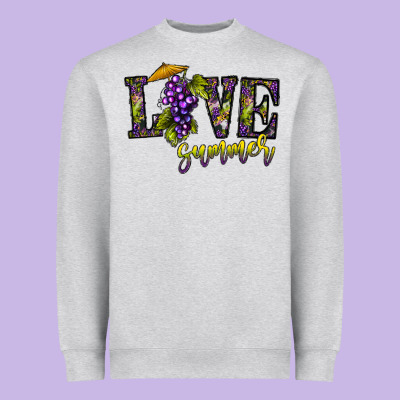Love Summer Heavyweight Sweatshirt Designed By Cowhidedigitalart
