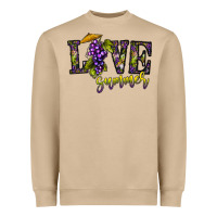 Mushroom love summer Heavyweight Sweatshirt - CowhideDigitalArt