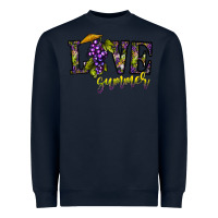 Navy love summer Heavyweight Sweatshirt - CowhideDigitalArt