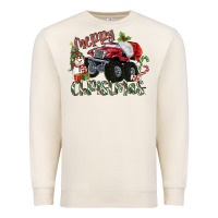 Sandshell Merry Christmas Monster Truck Premium Sweatshirt - MaliasSmallBusiness