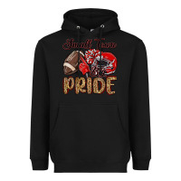 Black small town big pride red Heavyweight Hoodie - MaliasSmallBusiness
