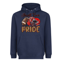 Navy small town big pride red Heavyweight Hoodie - MaliasSmallBusiness