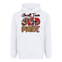 White small town big pride red Heavyweight Hoodie - MaliasSmallBusiness