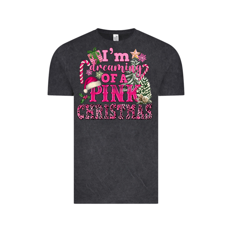 I Am Dreaming Of A Pink Christmas Vintage Tee by FaDigitalArtStudio | Teevron