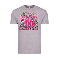 Vintage Zinc I Am Dreaming Of A Pink Christmas Vintage Tee - FaDigitalArtStudio