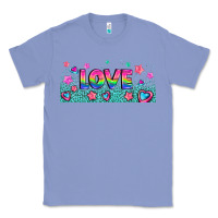Colony Blue lgbt love with hearts and stars Classic Tee - AdoDesignShop