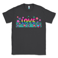 Smoke lgbt love with hearts and stars Classic Tee - AdoDesignShop