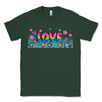 Sports Green lgbt love with hearts and stars Classic Tee - AdoDesignShop