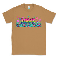 Toasted Coconut lgbt love with hearts and stars Classic Tee - AdoDesignShop