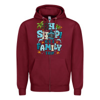 Burgundy oh ship its a family trip Zipper Hoodie - MaliasSmallBusiness