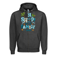 Charcoal Heather oh ship its a family trip Zipper Hoodie - MaliasSmallBusiness