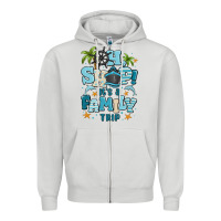 Dove Grey oh ship its a family trip Zipper Hoodie - MaliasSmallBusiness